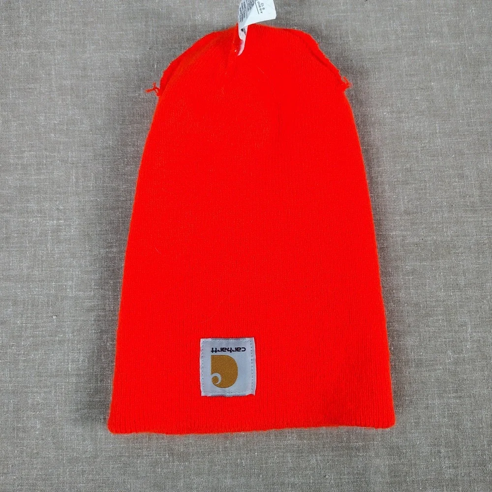 Carhartt Mens OS Watch Hat Beanie Bright Orange Acrylic Gorpcore Workwear hunt